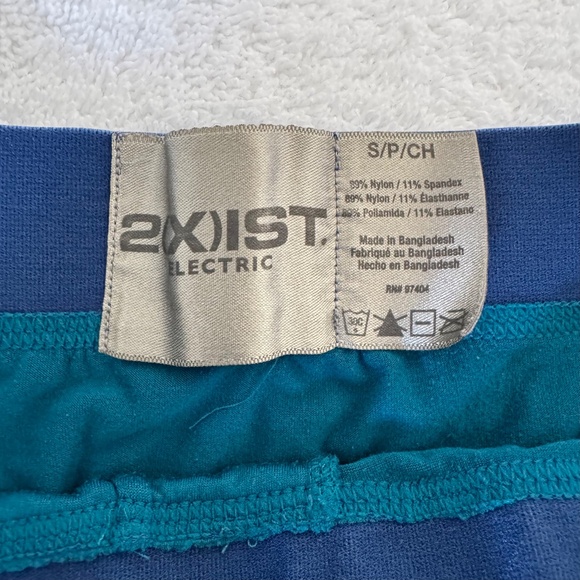 2(X)IST Underwear Trunk - Teal with Contrast Waistband - Small - Picture 2 of 3